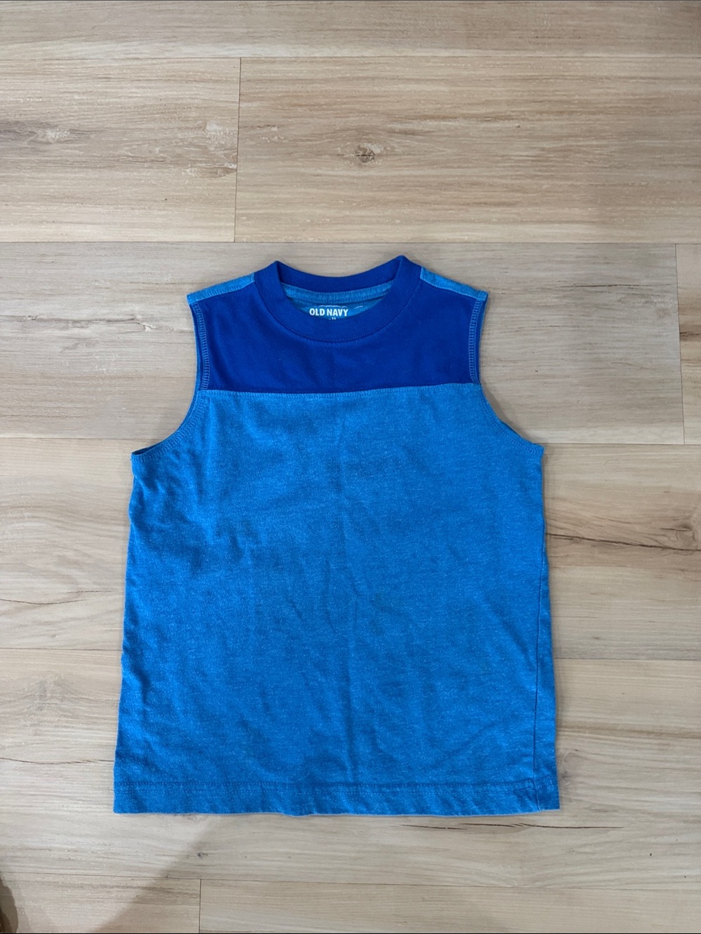 Old Navy Blue Two-Tone Boys' Tank Top